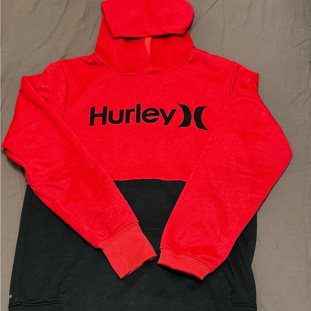 Youth Hurley Bold Red and Black Hoodie